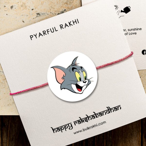 Pyarful Tom Printed Magnet Rakhi For Kids 12 Pcs