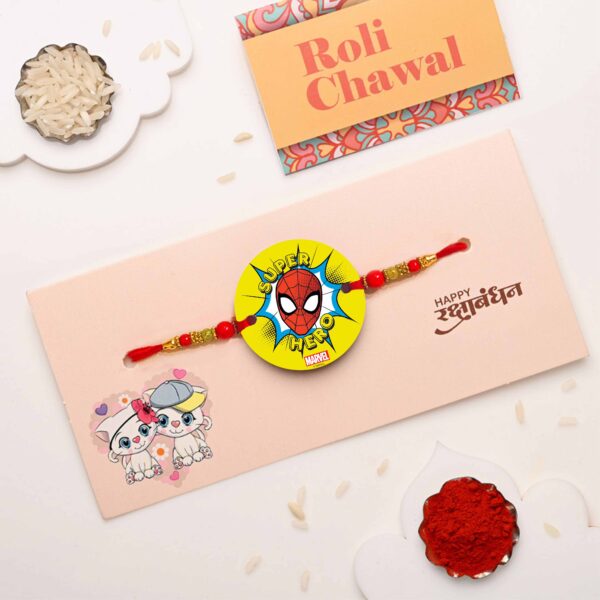 Spider man Printed MDF Rakhi