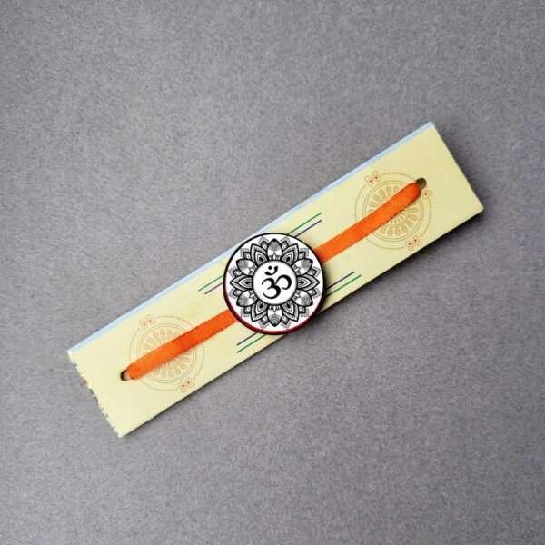 Om Mandala Magnet Rakhi For Kids - 12 Pcs