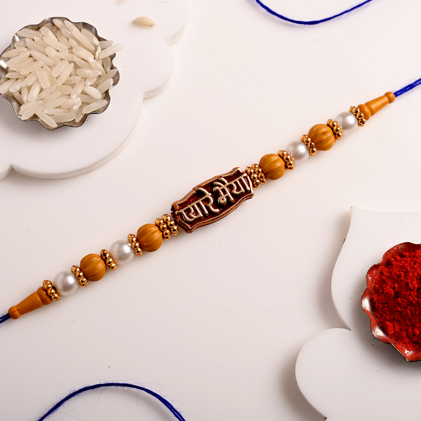 Pyaare Bhai Beaded Rakhi - 12 Pcs - Image 2