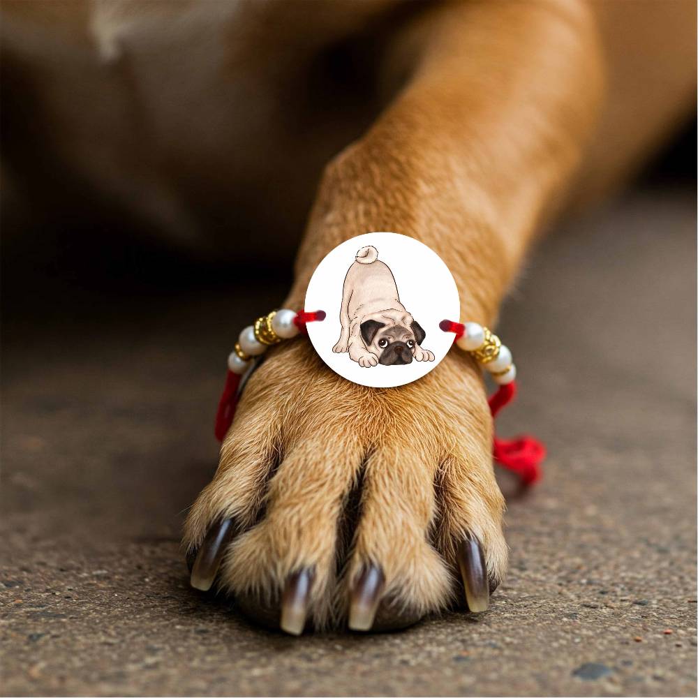 Dug Dug Dog Love Printed MDF Rakhi