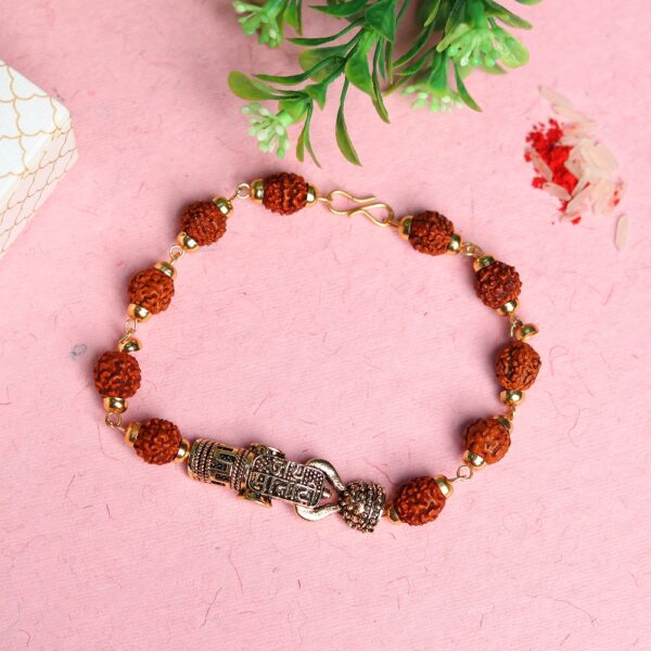 Rudraksha Jai Matadi Rakhi - 12 Pcs